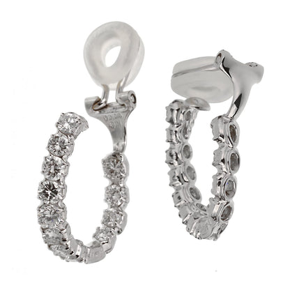 2ct Diamond Inside Out Hoop Earrings