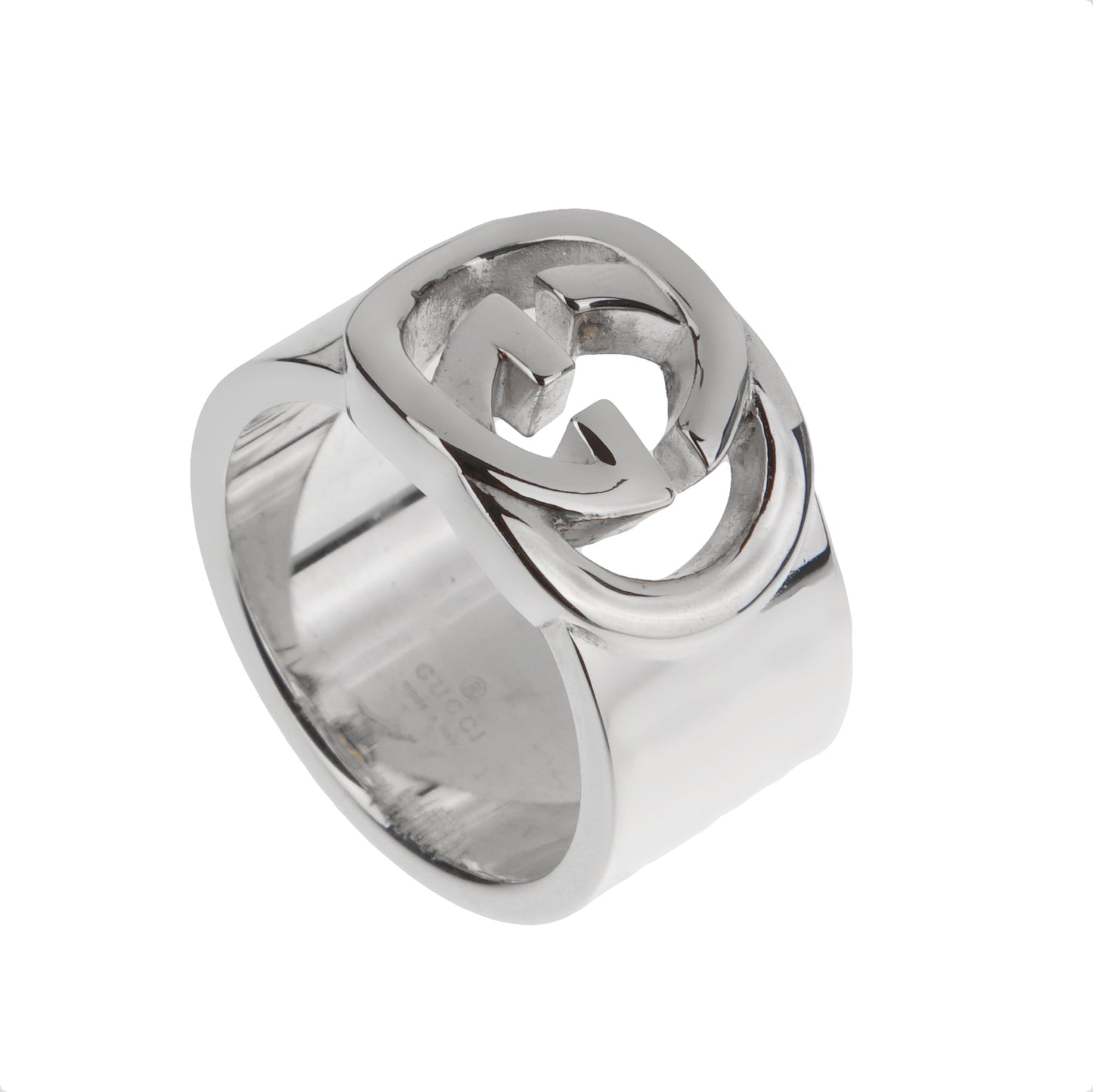 Gucci Sterling Silver Interlocking G Ring – Size 5 3/4