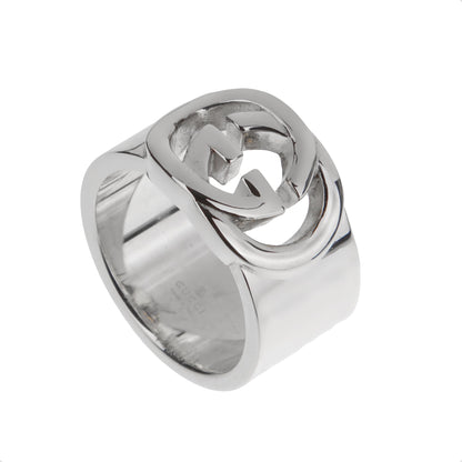 Gucci Sterling Silver Interlocking G Ring – Size 5 3/4