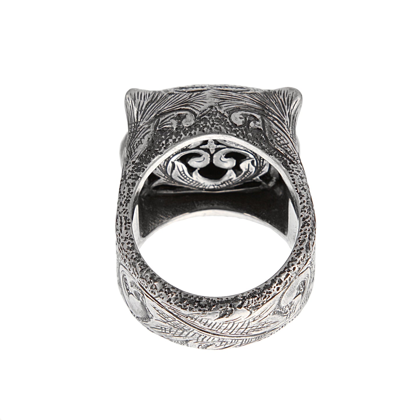 Gucci Garden Purple Zircon Sterling Silver Ring Size 6 3/4