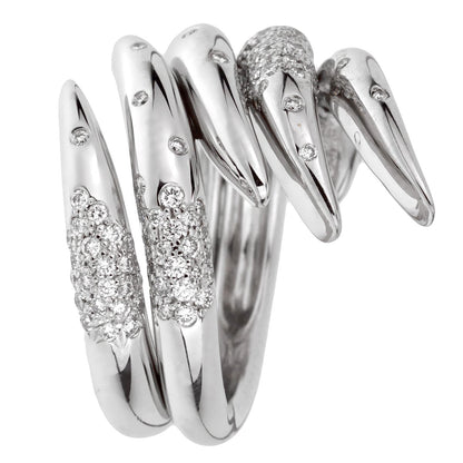 Audemars Piguet Diamond White Gold Cocktail Ring Sz 6 1/2