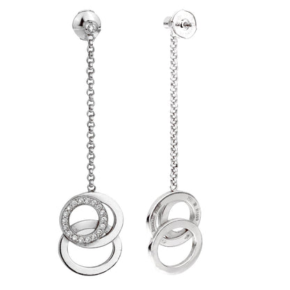 Audemars Piguet Millenary Diamond 18k White Gold Drop Earrings