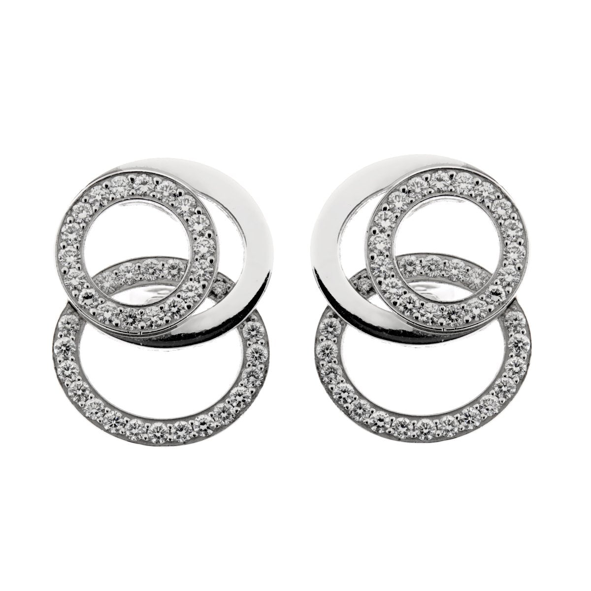 Audemars Piguet Millenary Diamond 18k White Gold Earrings