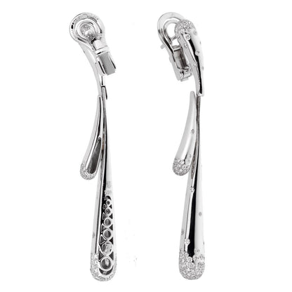 Audemars Piguet 18k White Gold Diamond Drop Earrings