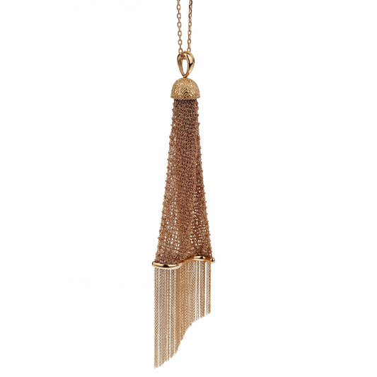Boucheron Delilah 18k Rose Gold Pendant Drop Necklace