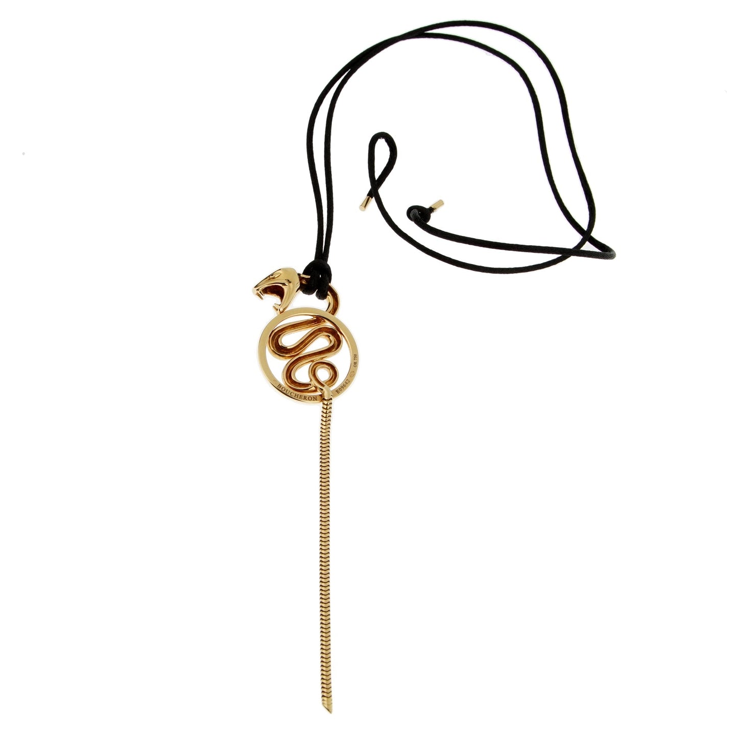 Boucheron Snake Yellow Gold Serpent Necklace