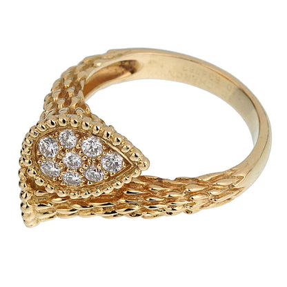 Boucheron Toi et Moi Serpent Bohème Diamond 18k Yellow Gold Ring