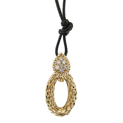 Boucheron Vintage Serpent Boheme Diamond Yellow Gold Necklace