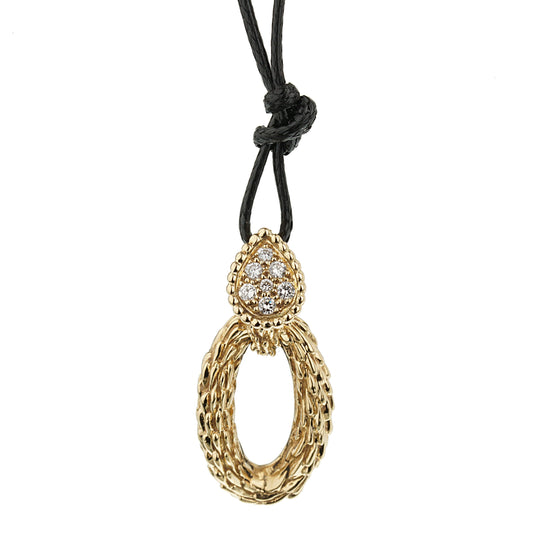 Boucheron Vintage Serpent Boheme Diamond Yellow Gold Necklace