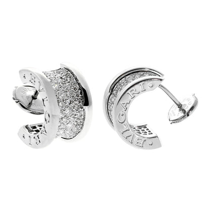 Bulgari B.Zero1 Pave Diamond White Gold Earrings