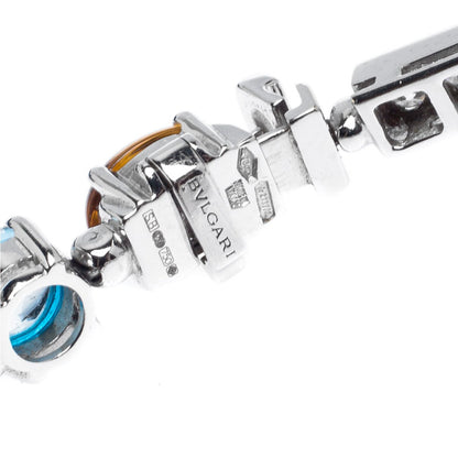 Bvlgari Allegra Diamond & Gemstone White Gold Bracelet