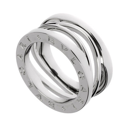Bvlgari B.zero1 Legend Three Band White Gold Ring Sz 5 1/2