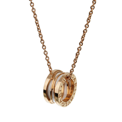 Bvlgari B.zero1 Legend Ceramic Rose Gold Pendant Necklace