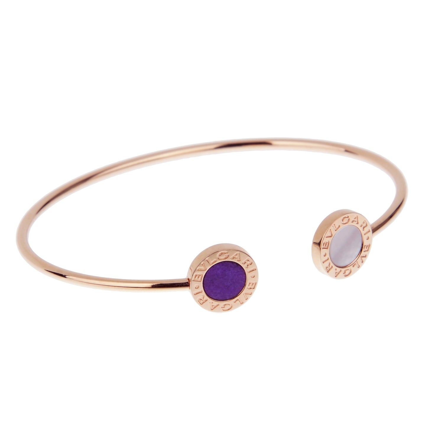 Bvlgari Bvlgari Sugilite Mother of Pearl Cuff Bangle Bracelet