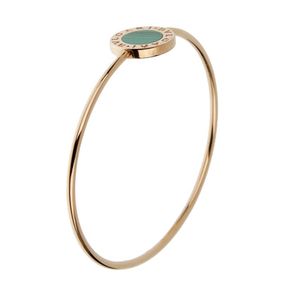 Bvlgari Bvlgari Malachite Rose Gold Medium Bangle Bracelet