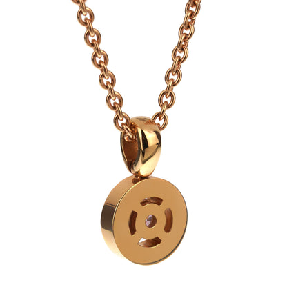 Bvlgari Bvlgari Solitaire Diamond Rose Gold Pendant Necklace