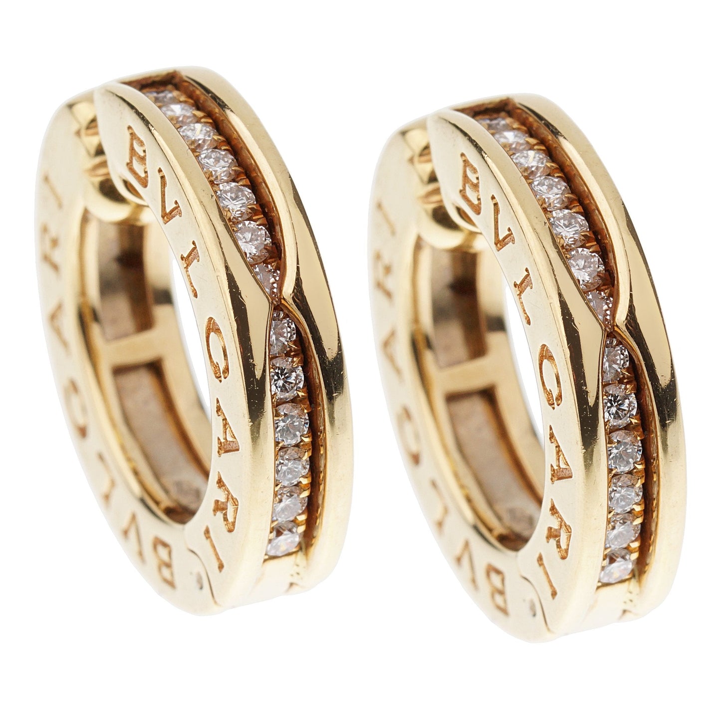 Bvlgari B.Zero1 Vintage Yellow Gold Clip On Earrings