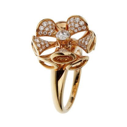 Bvlgari Divas' Dream 18k Rose Gold Diamond Cocktail Ring