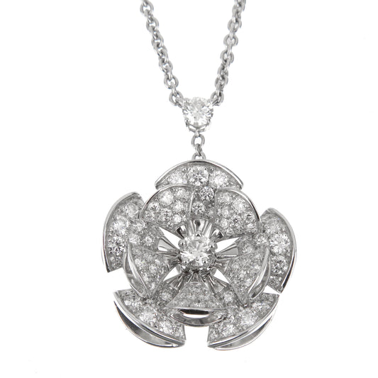 Bvlgari Divas Dream 2.42ct Diamond 18k White Gold Necklace