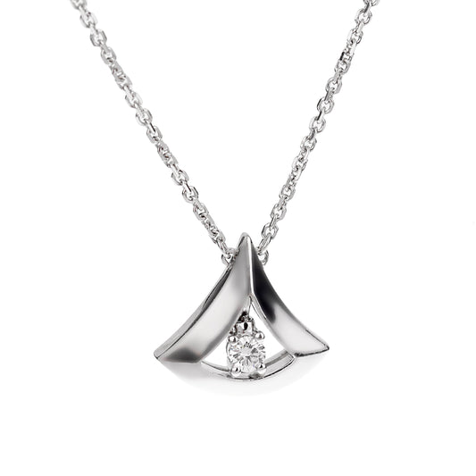 Bvlgari Divas Dream 18k Diamond White Gold Pendant Necklace