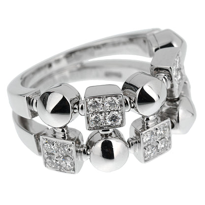 Bvlgari Lucea White Gold Diamond Band Ring