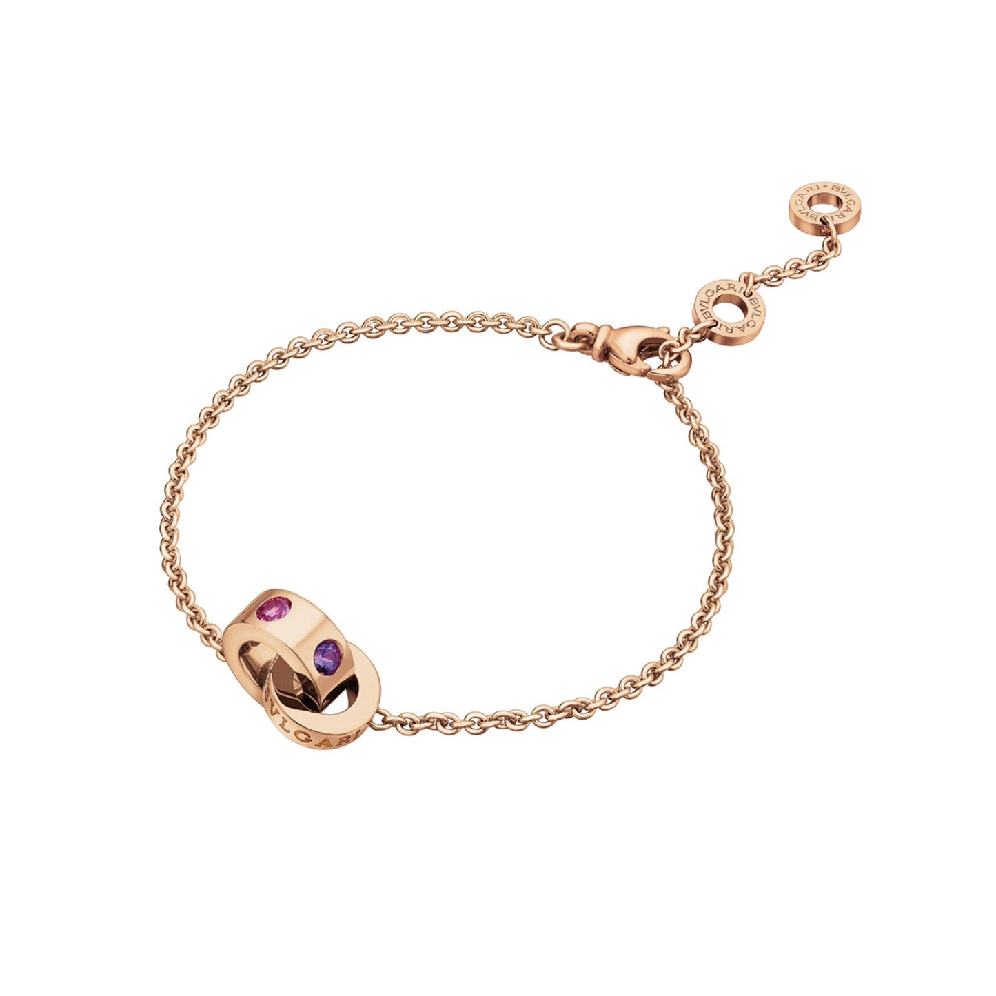 Bvlgari Roman Sorbet Amethyst Tourmaline Rose Gold Bracelet