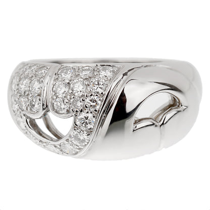 Bvlgari Vintage Platinum Diamond Band Ring