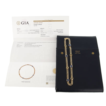 Bvlgari Vintage Sapphire 18k Yellow Gold Choker Necklace