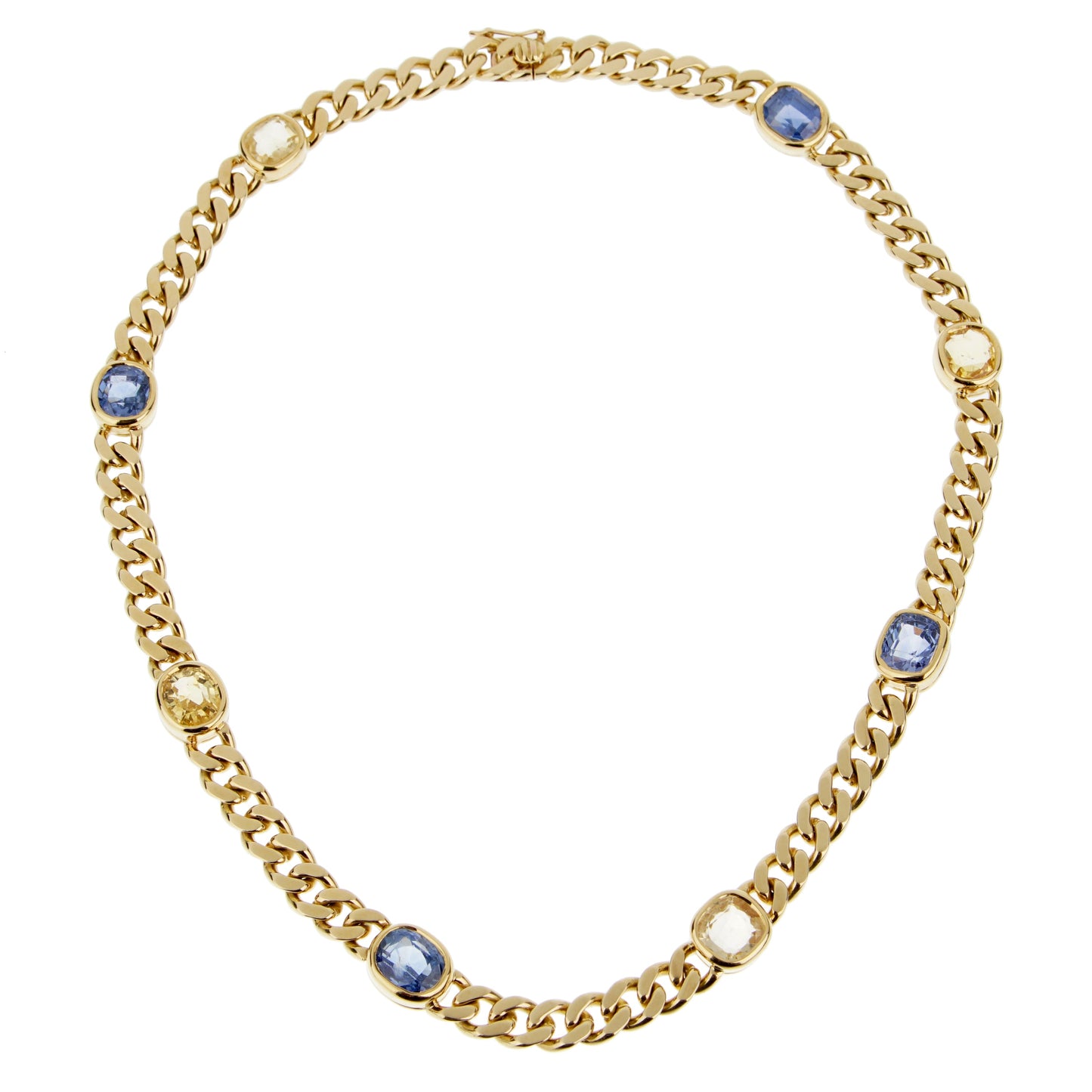 Bvlgari Vintage Sapphire 18k Yellow Gold Choker Necklace