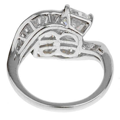 Bvlgari Vintage Toi Et Moi Platinum Diamond Cocktail Ring