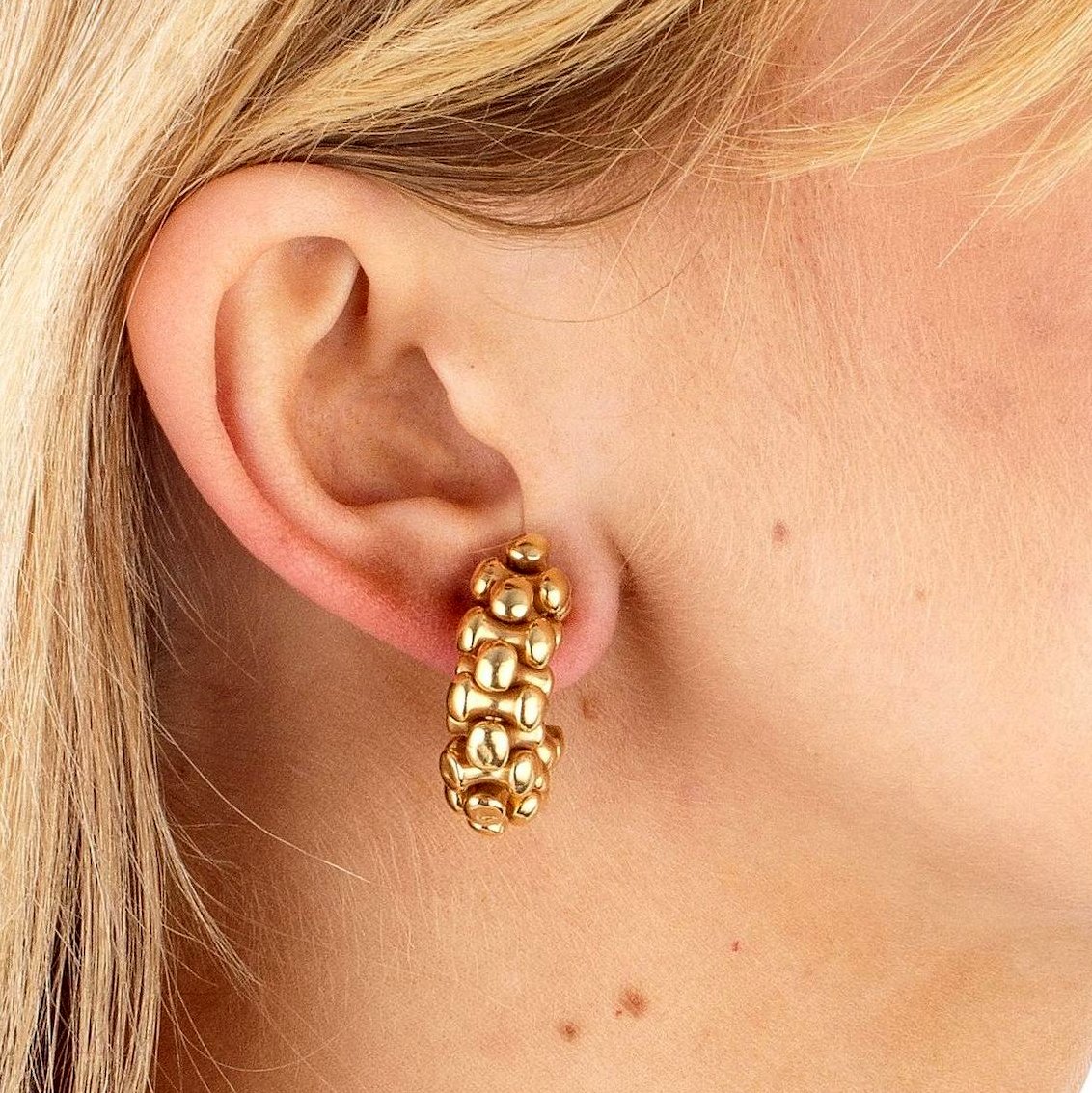 Bvlgari Vintage Yellow & Rose Gold Necklace Earrings Suite