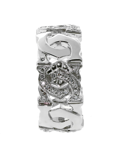 Cartier C Diamond White Gold Ring