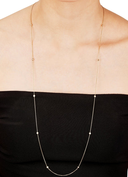 Cartier d'Amour 18k Rose Gold Diamond Sautoir Necklace