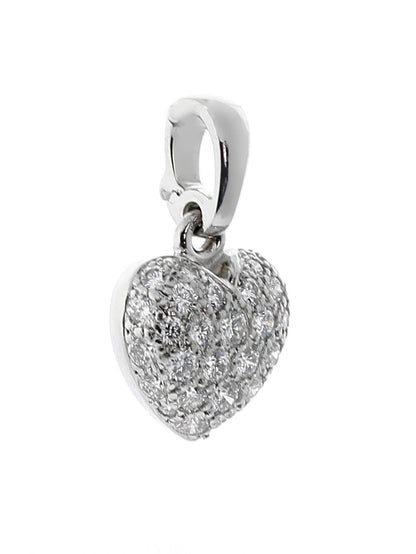 Cartier Diamond Heart Pendant Necklace
