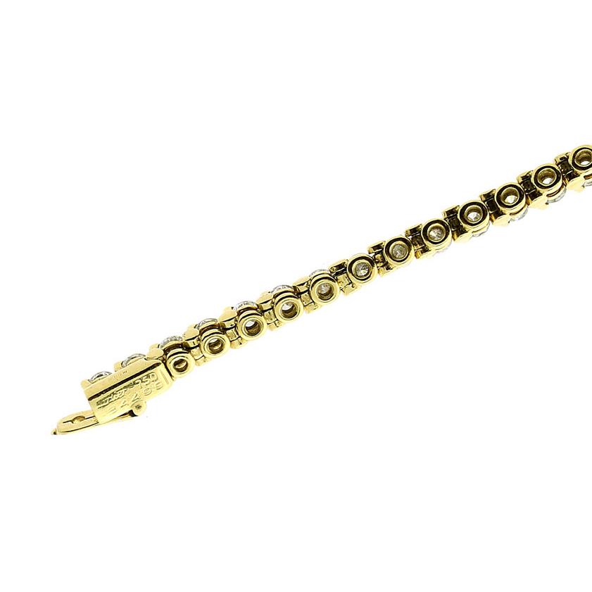 Cartier Diamond Tennis Gold Bracelet