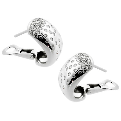 Cartier Diamond White Gold Earrings
