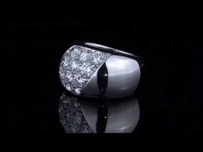 Cartier Diamond 18k White Gold Cocktail Ring