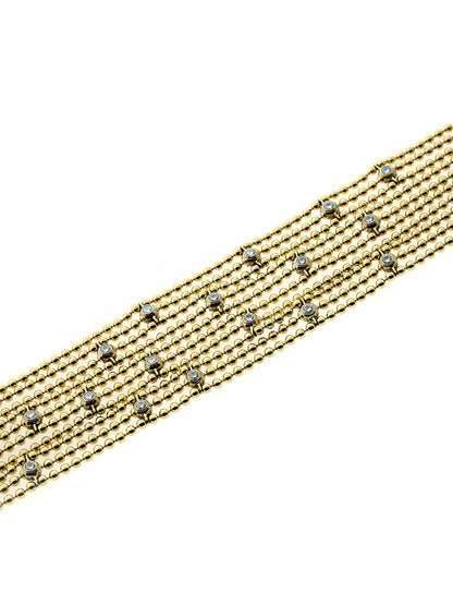 Cartier Draperie de Decollete Diamond Gold Bracelet