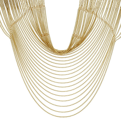 Cartier Draperie 18k Yellow Gold Beaded Vintage Necklace