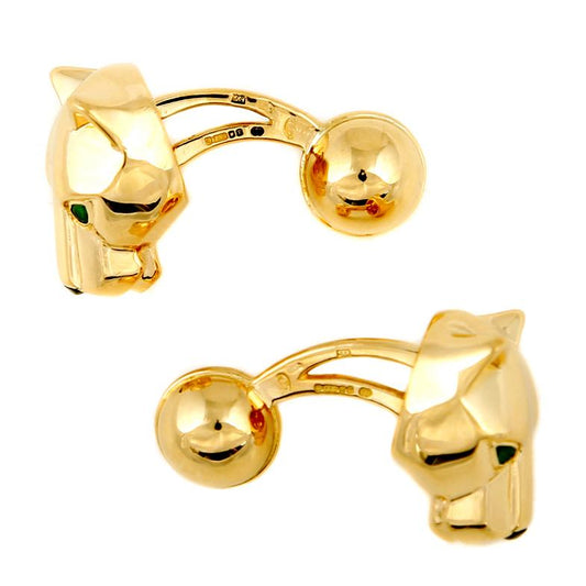 Cartier Gold Panthere Cufflinks