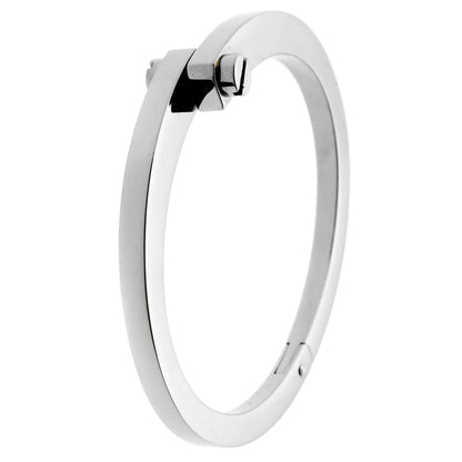 Cartier Menotte Handcuff White Gold Bangle Bracelet