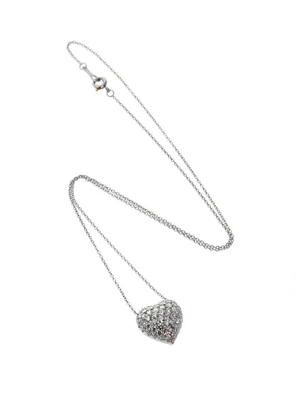 Cartier High Jewelry Heart Diamond Necklace in Platinum