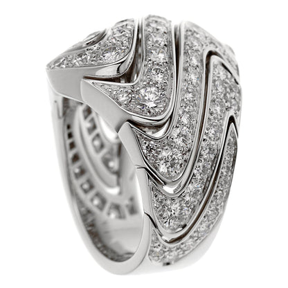 Cartier High Jewelry Pave Diamond Cocktail White Gold Ring