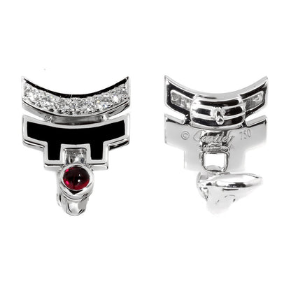 Cartier Le Baiser Du Dragon Diamond White Gold Earrings