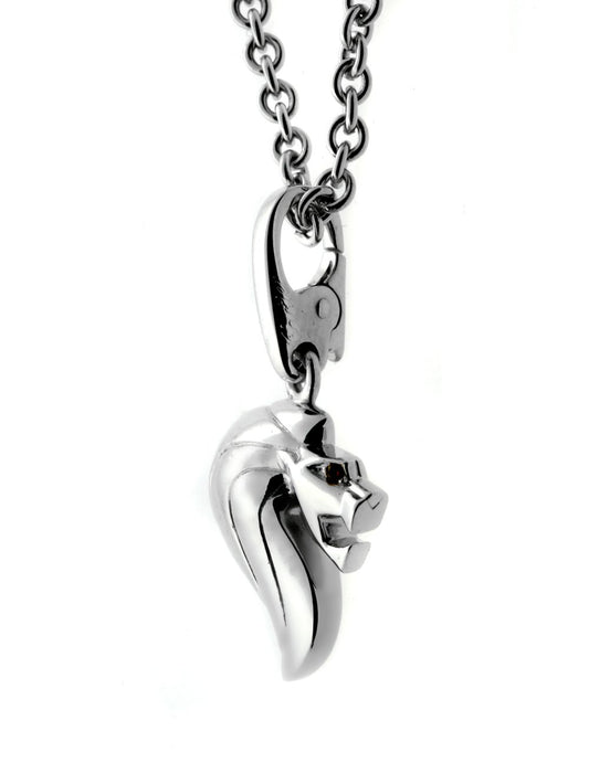 Cartier Lion Charm White Gold Pendant