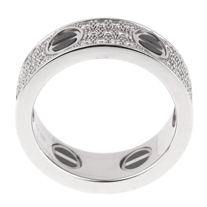 Cartier Love Ceramic Diamond 18k White Gold RIng