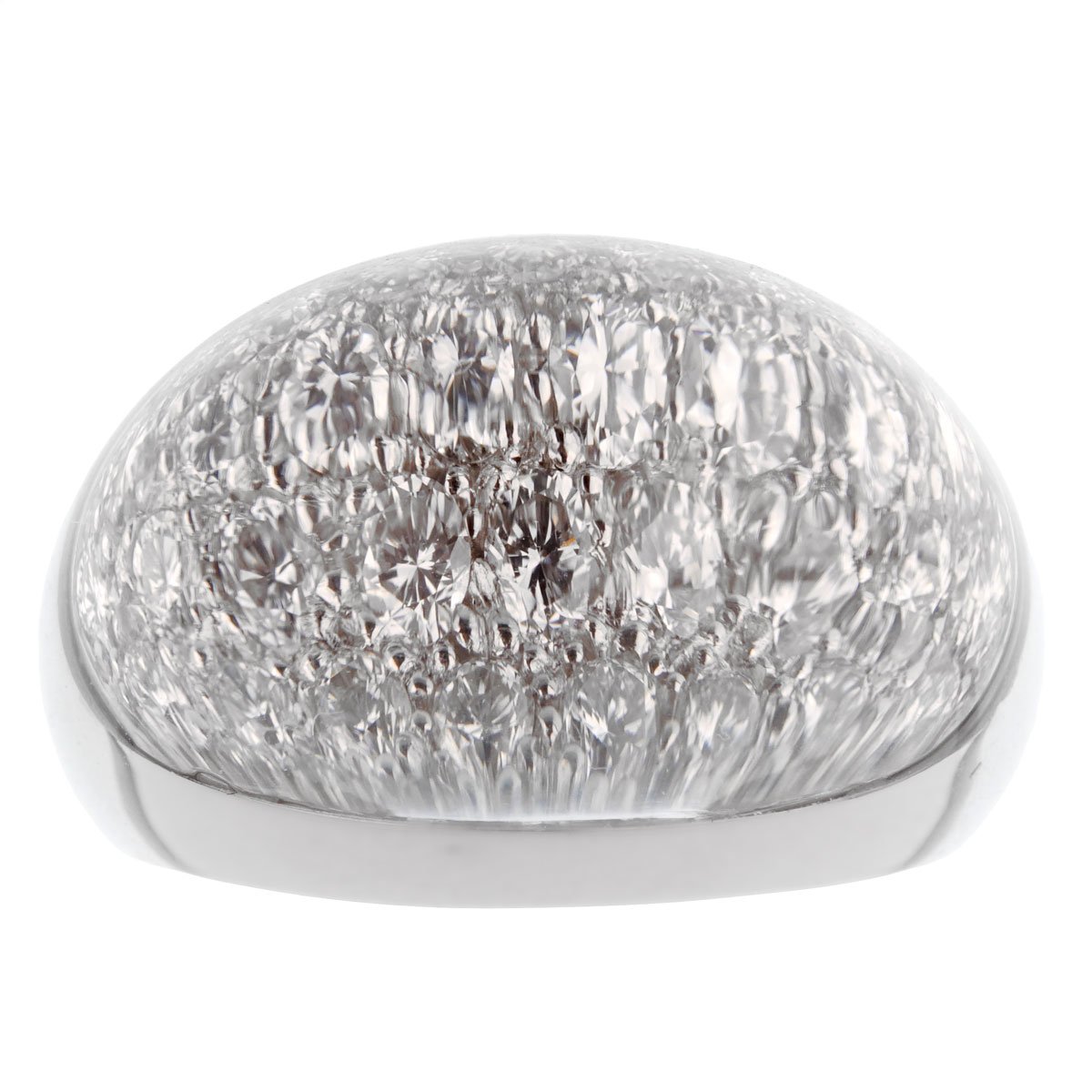 Cartier Myst Diamond Rock Crystal White Gold Ring