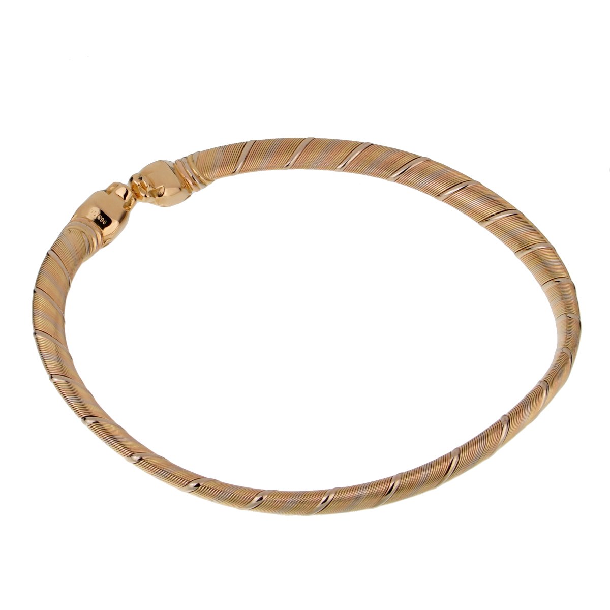 Cartier Vintage Panthere 18k Tri Color Gold Choker Necklace