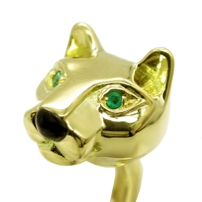 Cartier Panthere Bamboo Vintage Yellow Gold Cufflinks