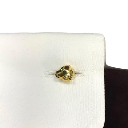 Cartier Panthere Bamboo Vintage Yellow Gold Cufflinks